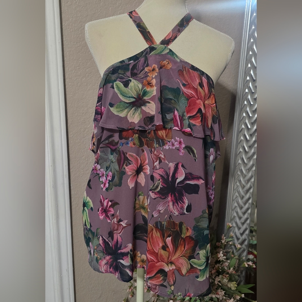 Floral Halter Top - Multicolor
